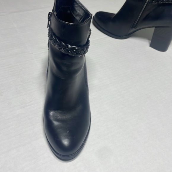 American Eagle Outfitters Black Braided Ankle Boots 9 1/2 wide - Picture 4 of 12
